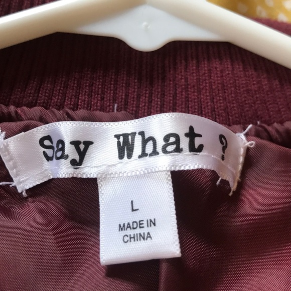 Maroon bomber jacket - Picture 3 of 5